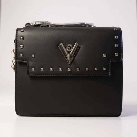 Valentino Orlandi Black Satchel V-2104 with Adjustable Strap and Wallet - NWT - Picture 1 of 4